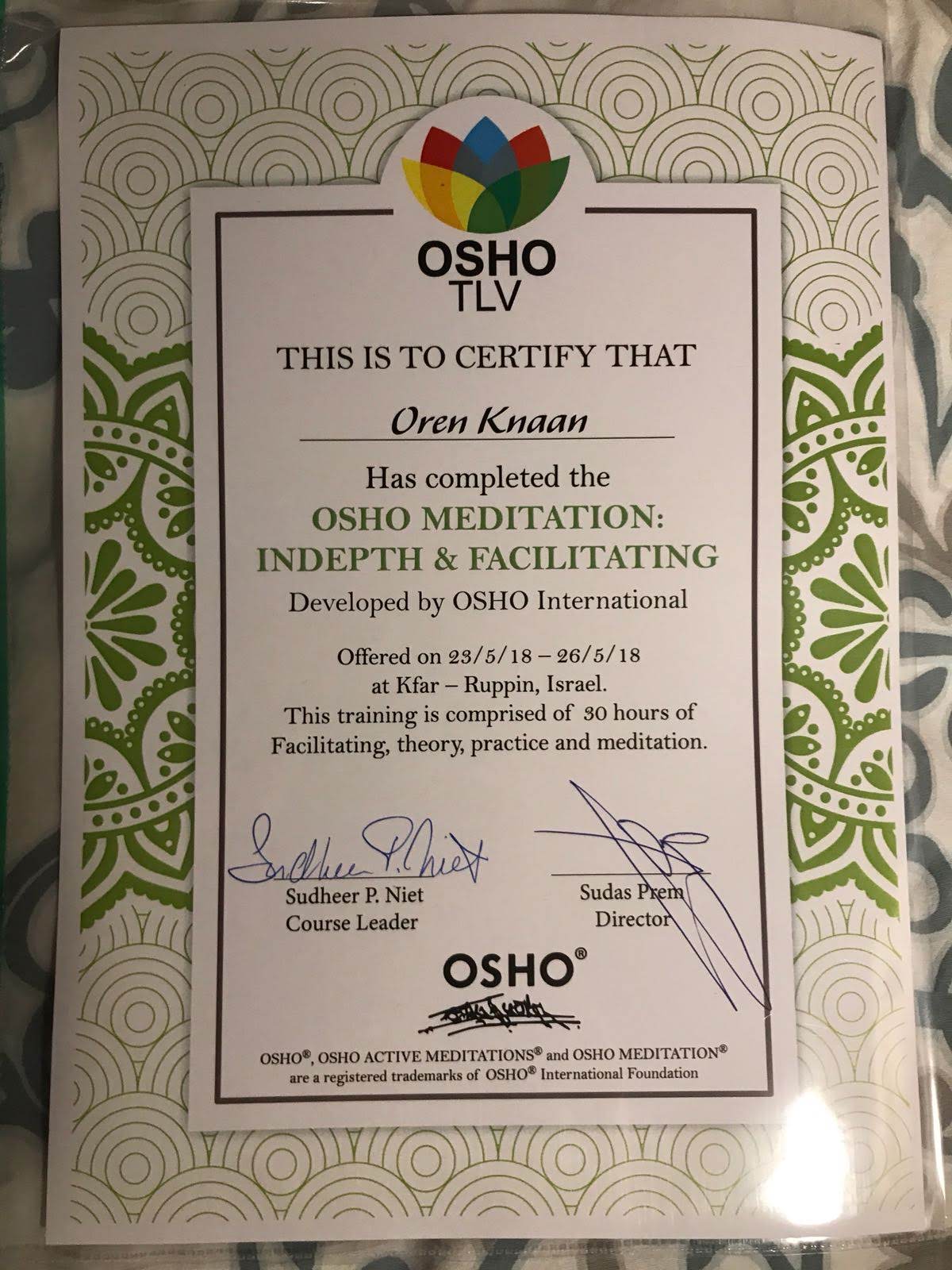 מדיטציות אושו Osho Mediations